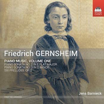 GERNSHEIM: PIANO MUSIC, VOL.1 - JENS BARNIECK